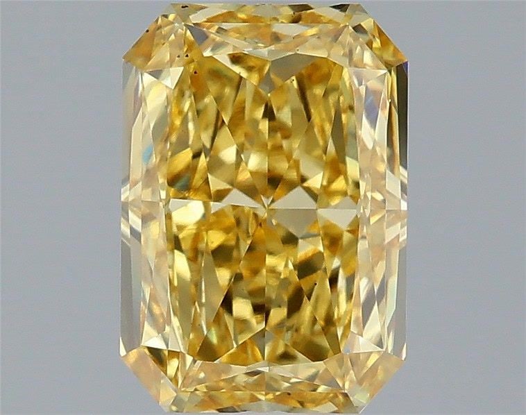 Loose Diamond - RADIANT 2.02ct Fancy Vivid Yellow VS1: Loose Diamond - RADIANT 2.02ct Fancy Vivid Yellow VS1 Source: This is a real non-mined Diamond that has been grown in a lab Shape: RADIANT Carats: 2.02 Color: Fancy Vivid Yellow Certification: IGI Vid
