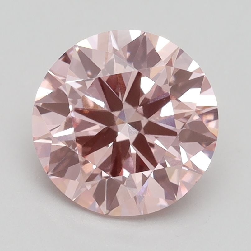 Loose Diamond - ROUND 1.92ct Fancy Intense Pink VS1: Loose Diamond - ROUND 1.92ct Fancy Intense Pink VS1 Source: This is a real non-mined Diamond that has been grown in a lab Shape: ROUND Carats: 1.92 Color: Fancy Intense Pink Certification: IGI Video: