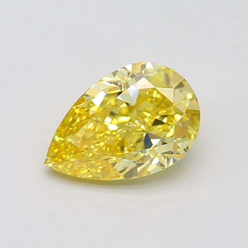 Loose Diamond - PEAR 2.01ct Fancy Vivid Yellow VS1: Loose Diamond - PEAR 2.01ct Fancy Vivid Yellow VS1 Source: This is a real non-mined Diamond that has been grown in a lab Shape: PEAR Carats: 2.01 Color: Fancy Vivid Yellow Certification: IGI Video: