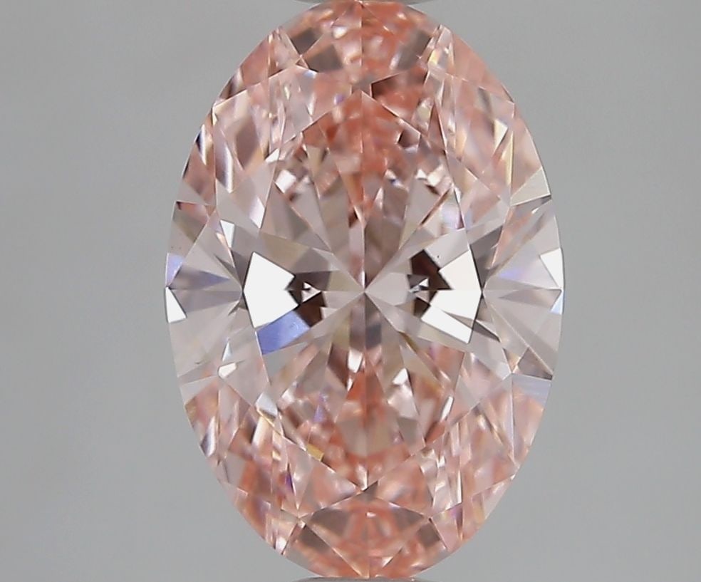 Loose Diamond - OVAL 2.01ct Fancy Vivid Pink VVS2: Loose Diamond - OVAL 2.01ct Fancy Vivid Pink VVS2 Source: This is a real non-mined Diamond that has been grown in a lab Shape: OVAL Carats: 2.01 Color: Fancy Vivid Pink Certification: IGI Video: