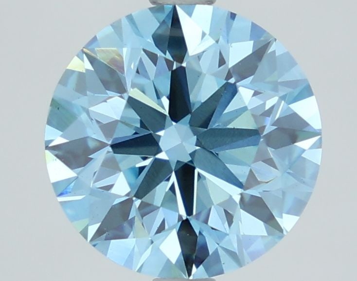 Ideal Loose Diamond - ROUND 2.7ct Fancy Vivid Blue VS1: Ideal Loose Diamond - ROUND 2.7ct Fancy Vivid Blue VS1 Source: This is a real non-mined Diamond that has been grown in a lab Shape: ROUND Carats: 2.7 Color: Fancy Vivid Blue Certification: IGI Video: