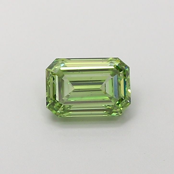 Loose Diamond - EMERALD 1.0ct Fancy Vivid Green VS2: Loose Diamond - EMERALD 1.0ct Fancy Vivid Green VS2 Source: This is a real non-mined Diamond that has been grown in a lab Shape: EMERALD Carats: 1.0 Color: Fancy Vivid Green Certification: IGI Video: