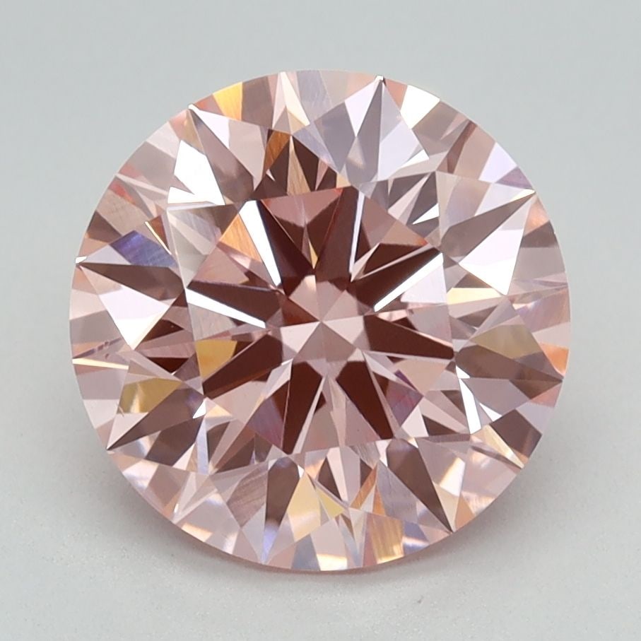 Ideal Loose Diamond - ROUND 2.42ct Fancy Intense Pink VS1: Ideal Loose Diamond - ROUND 2.42ct Fancy Intense Pink VS1 Source: This is a real non-mined Diamond that has been grown in a lab Shape: ROUND Carats: 2.42 Color: Fancy Intense Pink Certification: IGI V