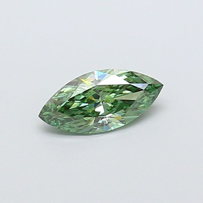 Loose Diamond - MARQUISE 0.75ct Fancy Vivid Green VS1: Loose Diamond - MARQUISE 0.75ct Fancy Vivid Green VS1 Source: This is a real non-mined Diamond that has been grown in a lab Shape: MARQUISE Carats: 0.75 Color: Fancy Vivid Green Certification: IGI Vid
