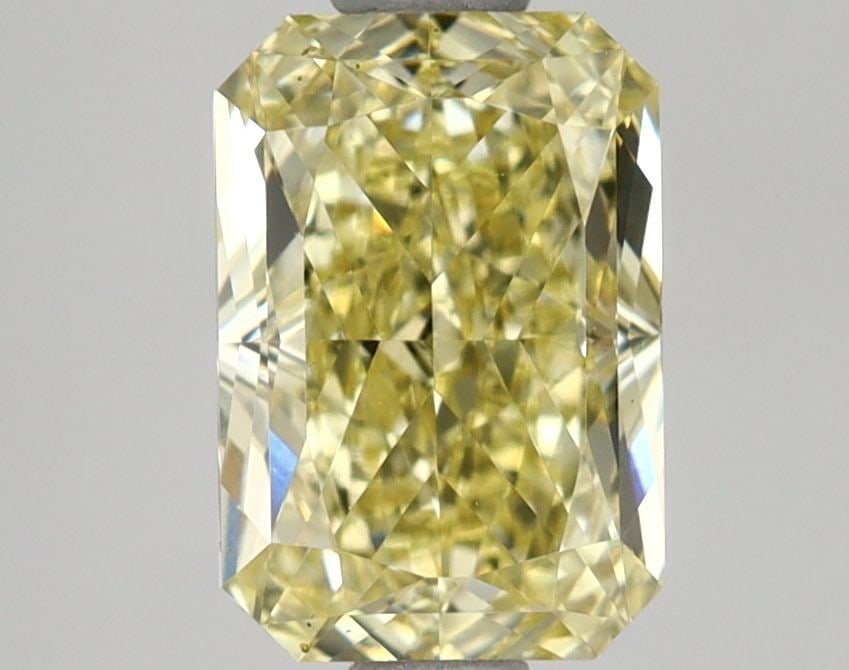 Loose Diamond - RADIANT 1.5ct Fancy Intense Gray Yellow VS2: Loose Diamond - RADIANT 1.5ct Fancy Intense Gray Yellow VS2 Source: This is a real non-mined Diamond that has been grown in a lab Shape: RADIANT Carats: 1.5 Color: Fancy Intense Gray Yellow Certificat