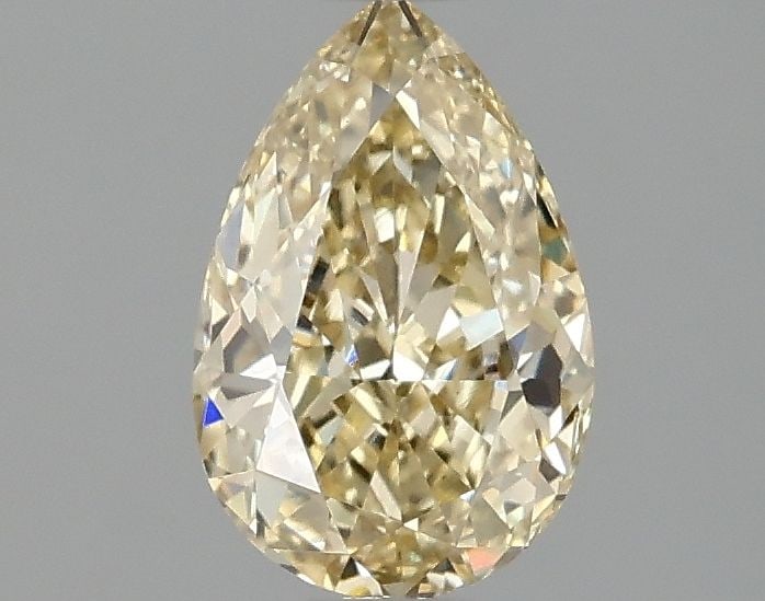 Loose Diamond - PEAR 1.08ct Fancy Yellow VS1: Loose Diamond - PEAR 1.08ct Fancy Yellow VS1 Source: This is a real non-mined Diamond that has been grown in a lab Shape: PEAR Carats: 1.08 Color: Fancy Yellow Certification: IGI Video: