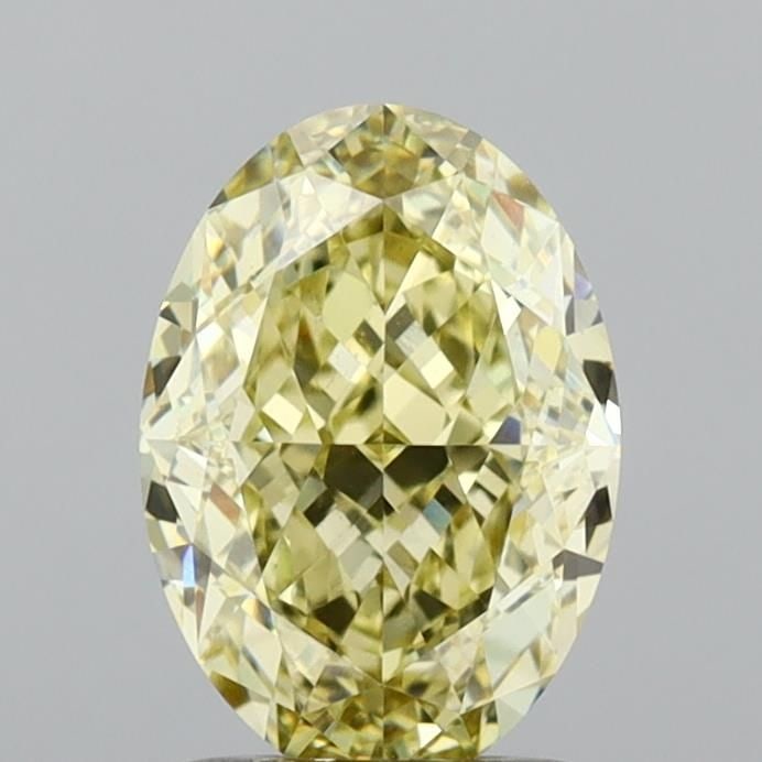 Loose Diamond - OVAL 2.1ct Fancy Yellow VVS2: Loose Diamond - OVAL 2.1ct Fancy Yellow VVS2 Source: This is a real non-mined Diamond that has been grown in a lab Shape: OVAL Carats: 2.1 Color: Fancy Yellow Certification: IGI Video: