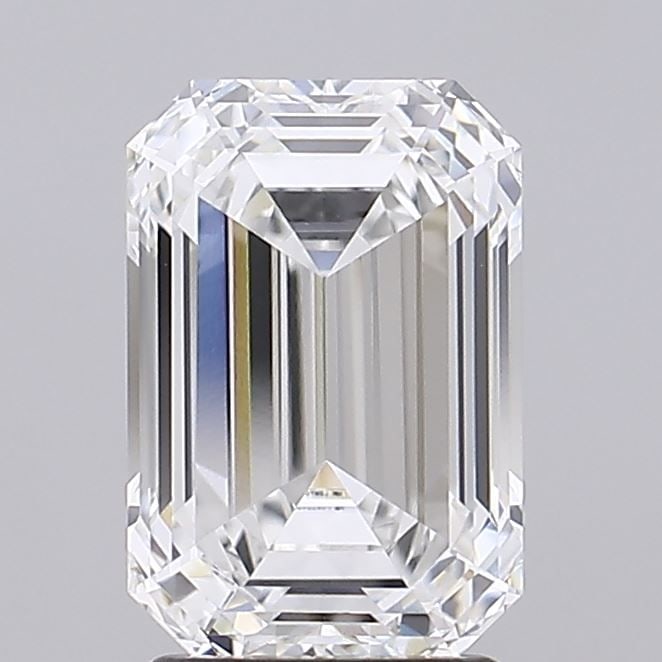 Loose Diamond - EMERALD 2.66ct E IF: Loose Diamond - EMERALD 2.66ct E IF Source: This is a real non-mined Diamond that has been grown in a lab Shape: EMERALD Carats: 2.66 Color: E Clarity: IF Certification: IGI Video: