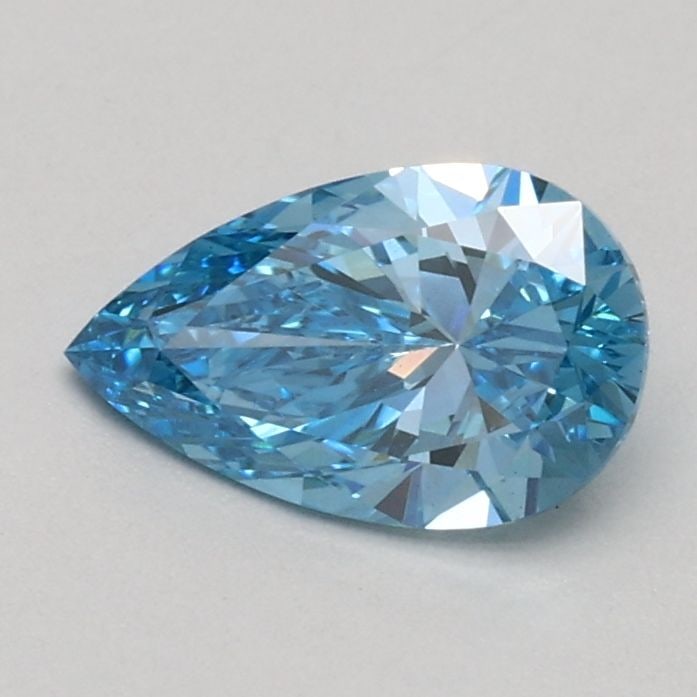 Loose Diamond - PEAR 0.55ct Fancy Vivid Blue VS1: Loose Diamond - PEAR 0.55ct Fancy Vivid Blue VS1 Source: This is a real non-mined Diamond that has been grown in a lab Shape: PEAR Carats: 0.55 Color: Fancy Vivid Blue Certification: IGI Video: