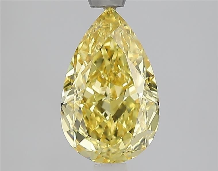 Loose Diamond - PEAR 2.09ct Fancy Intense Yellow VS1: Loose Diamond - PEAR 2.09ct Fancy Intense Yellow VS1 Source: This is a real non-mined Diamond that has been grown in a lab Shape: PEAR Carats: 2.09 Color: Fancy Intense Yellow Certification: IGI Video