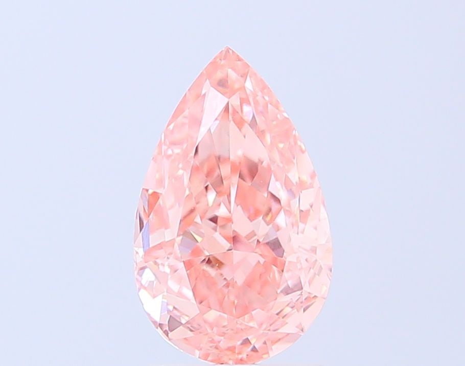 Loose Diamond - PEAR 2.51ct Fancy Vivid Pink VS2: Loose Diamond - PEAR 2.51ct Fancy Vivid Pink VS2 Source: This is a real non-mined Diamond that has been grown in a lab Shape: PEAR Carats: 2.51 Color: Fancy Vivid Pink Certification: IGI Video: