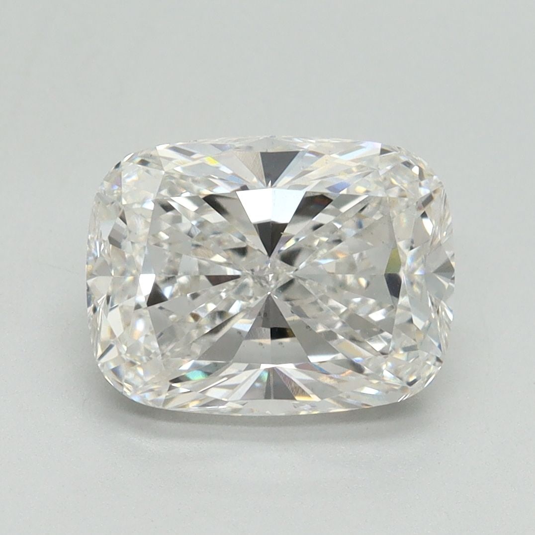 Loose Diamond - CUSHION BRILLIANT 3.0ct F VS2: Loose Diamond - CUSHION BRILLIANT 3.0ct F VS2 Source: This is a real non-mined Diamond that has been grown in a lab Shape: CUSHION BRILLIANT Carats: 3.0 Color: F Clarity: VS2 Certification: GSI Video: