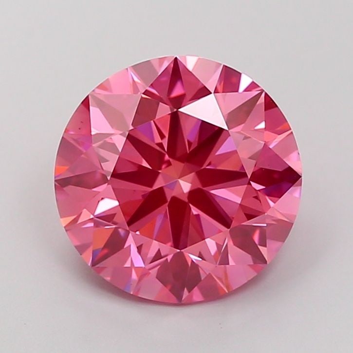 Ideal Loose Diamond - ROUND 4.03ct Fancy Vivid Pink VS1: Ideal Loose Diamond - ROUND 4.03ct Fancy Vivid Pink VS1 Source: This is a real non-mined Diamond that has been grown in a lab Shape: ROUND Carats: 4.03 Color: Fancy Vivid Pink Certification: IGI Video