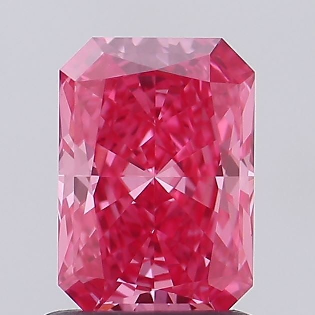 Loose Diamond - RADIANT 1.01ct Fancy Vivid Pink VS1: Loose Diamond - RADIANT 1.01ct Fancy Vivid Pink VS1 Source: This is a real non-mined Diamond that has been grown in a lab Shape: RADIANT Carats: 1.01 Color: Fancy Vivid Pink Certification: IGI Video: