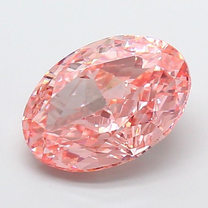 Loose Diamond - OVAL 4.02ct Fancy Vivid Pink VS1: Loose Diamond - OVAL 4.02ct Fancy Vivid Pink VS1 Source: This is a real non-mined Diamond that has been grown in a lab Shape: OVAL Carats: 4.02 Color: Fancy Vivid Pink Certification: IGI Video: