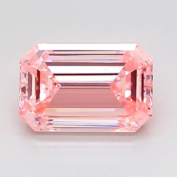 Loose Diamond - EMERALD 1.06ct Fancy Intense Pink VVS2: Loose Diamond - EMERALD 1.06ct Fancy Intense Pink VVS2 Source: This is a real non-mined Diamond that has been grown in a lab Shape: EMERALD Carats: 1.06 Color: Fancy Intense Pink Certification: IGI Vi