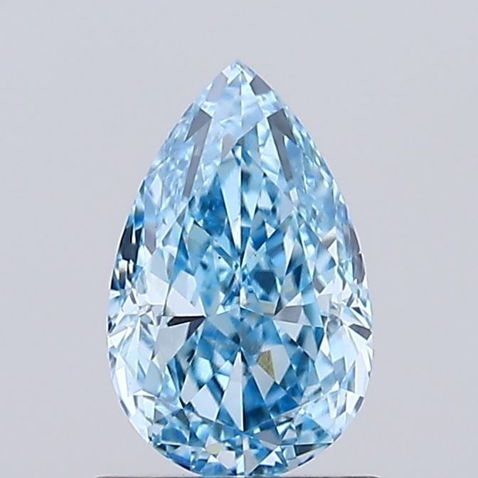 Loose Diamond - PEAR 1.02ct Fancy Vivid Blue VS1: Loose Diamond - PEAR 1.02ct Fancy Vivid Blue VS1 Source: This is a real non-mined Diamond that has been grown in a lab Shape: PEAR Carats: 1.02 Color: Fancy Vivid Blue Certification: IGI Video: