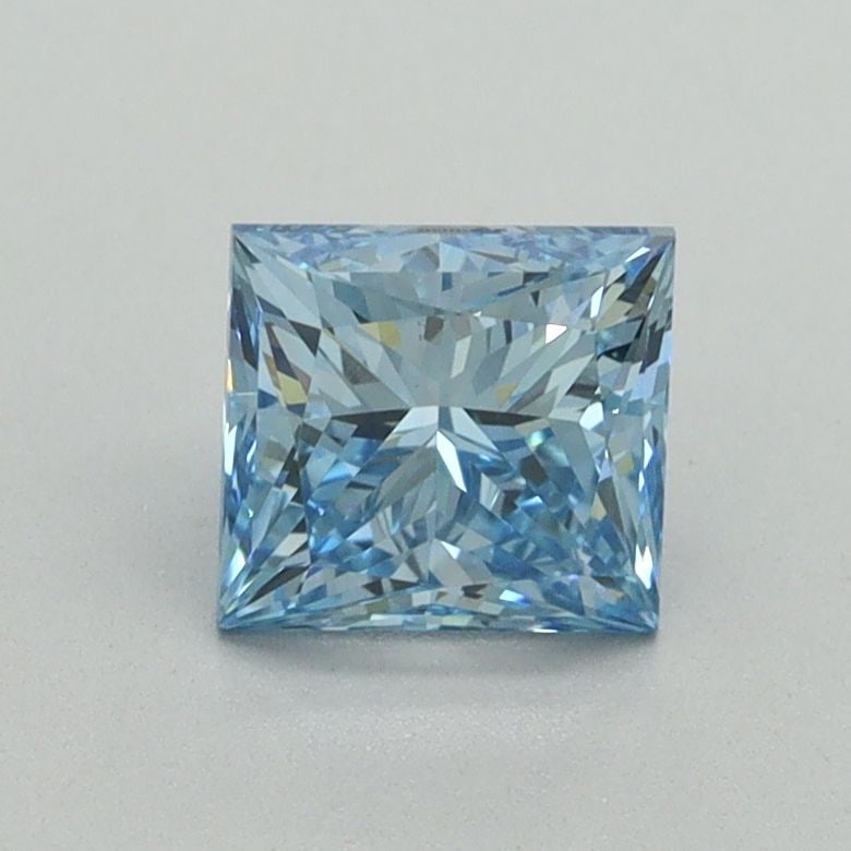 Loose Diamond - PRINCESS 1.02ct Fancy Vivid Blue VS1: Loose Diamond - PRINCESS 1.02ct Fancy Vivid Blue VS1 Source: This is a real non-mined Diamond that has been grown in a lab Shape: PRINCESS Carats: 1.02 Color: Fancy Vivid Blue Certification: IGI Video