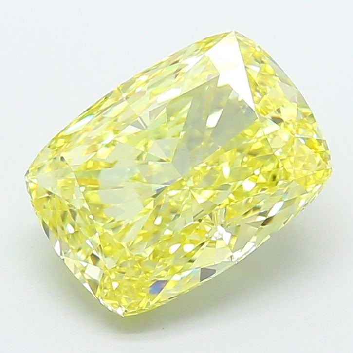 Loose Diamond - CUSHION MODIFIED 6.03ct Fancy Intense Yellow VS1: Loose Diamond - CUSHION MODIFIED 6.03ct Fancy Intense Yellow VS1 Source: This is a real non-mined Diamond that has been grown in a lab Shape: CUSHION MODIFIED Carats: 6.03 Color: Fancy Intense Yellow 