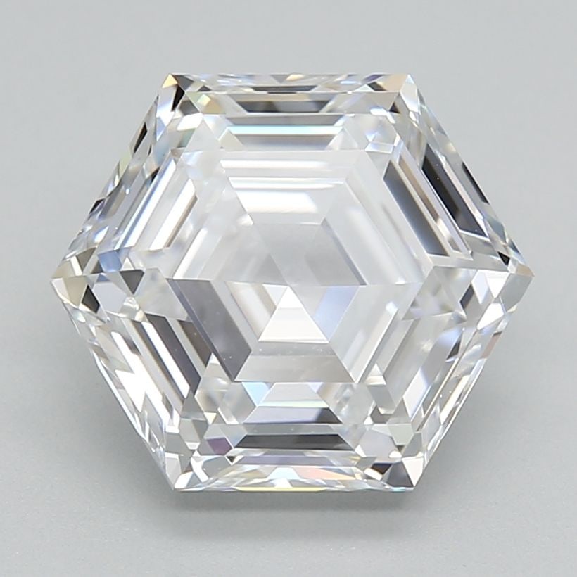 Loose Diamond - HEXAGONAL 2.55ct D VVS1: Loose Diamond - HEXAGONAL 2.55ct D VVS1 Source: This is a real non-mined Diamond that has been grown in a lab Shape: HEXAGONAL Carats: 2.55 Color: D Clarity: VVS1 Certification: IGI Video:
