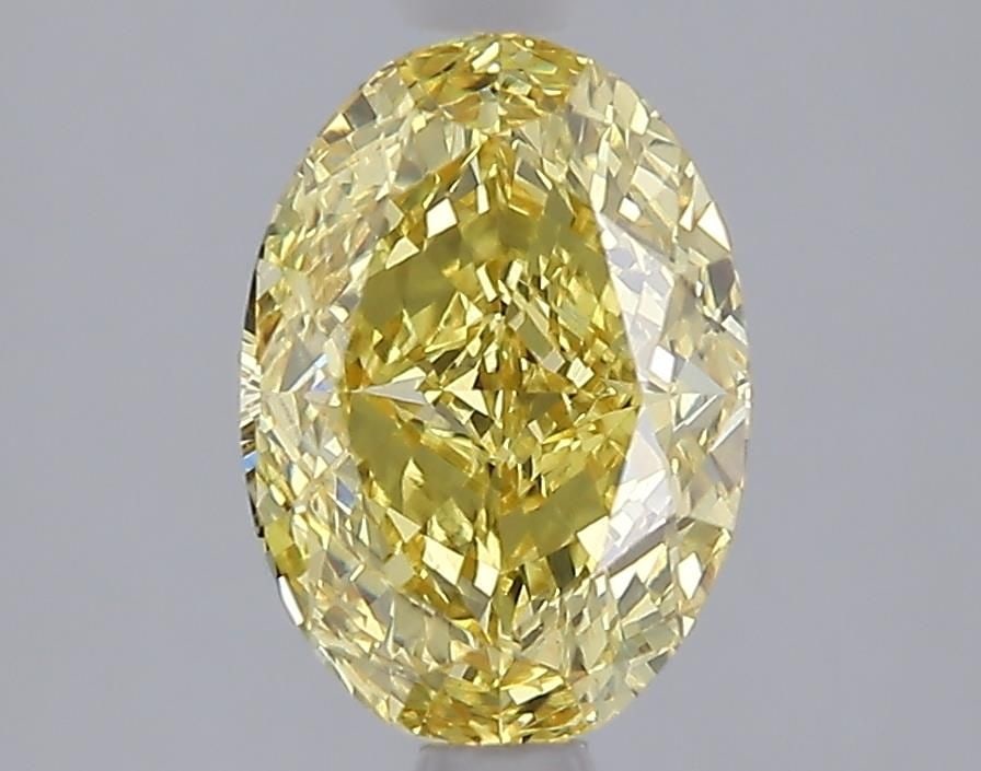 Loose Diamond - OVAL 2.09ct Fancy Vivid Yellow VS1: Loose Diamond - OVAL 2.09ct Fancy Vivid Yellow VS1 Source: This is a real non-mined Diamond that has been grown in a lab Shape: OVAL Carats: 2.09 Color: Fancy Vivid Yellow Certification: IGI Video: