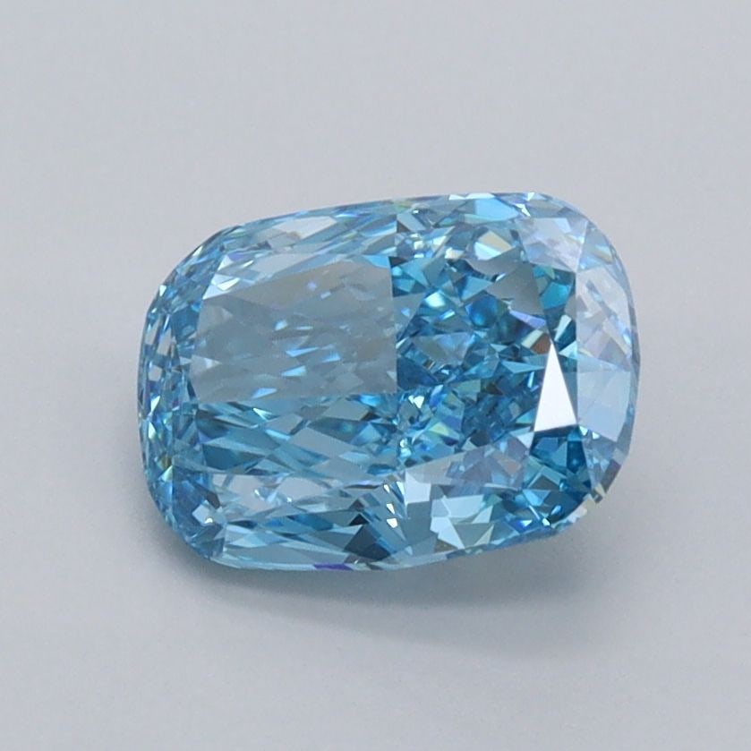 Loose Diamond - CUSHION MODIFIED 1.41ct Fancy Vivid Blue VS1: Loose Diamond - CUSHION MODIFIED 1.41ct Fancy Vivid Blue VS1 Source: This is a real non-mined Diamond that has been grown in a lab Shape: CUSHION MODIFIED Carats: 1.41 Color: Fancy Vivid Blue Certific
