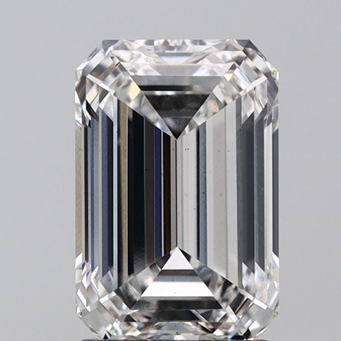 Loose Diamond - EMERALD 2.23ct F VS1: Loose Diamond - EMERALD 2.23ct F VS1 Source: This is a real non-mined Diamond that has been grown in a lab Shape: EMERALD Carats: 2.23 Color: F Clarity: VS1 Certification: IGI Video: