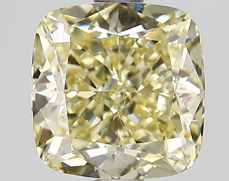 Loose Diamond - CUSHION MODIFIED 2.27ct Fancy Yellow VS1: Loose Diamond - CUSHION MODIFIED 2.27ct Fancy Yellow VS1 Source: This is a real non-mined Diamond that has been grown in a lab Shape: CUSHION MODIFIED Carats: 2.27 Color: Fancy Yellow Certification: I