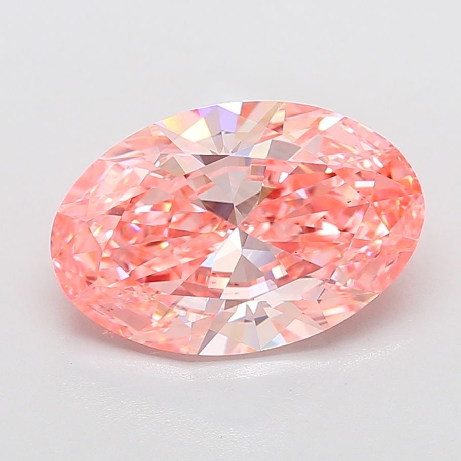 Loose Diamond - OVAL 6.01ct Fancy Vivid Pink VS1: Loose Diamond - OVAL 6.01ct Fancy Vivid Pink VS1 Source: This is a real non-mined Diamond that has been grown in a lab Shape: OVAL Carats: 6.01 Color: Fancy Vivid Pink Certification: IGI Video: