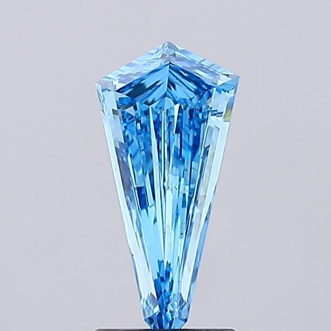 Loose Diamond - HEXAGONAL 1.04ct Fancy Vivid Blue VS1: Loose Diamond - HEXAGONAL 1.04ct Fancy Vivid Blue VS1 Source: This is a real non-mined Diamond that has been grown in a lab Shape: HEXAGONAL Carats: 1.04 Color: Fancy Vivid Blue Certification: IGI Vid