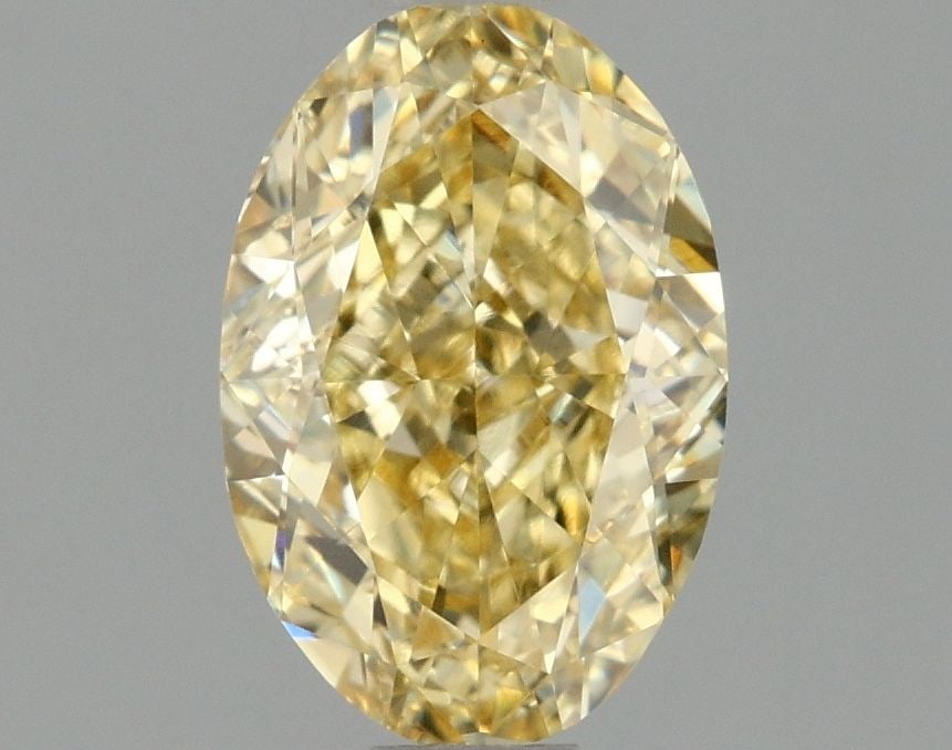 Loose Diamond - OVAL 1.08ct Fancy Intense Yellow VS1: Loose Diamond - OVAL 1.08ct Fancy Intense Yellow VS1 Source: This is a real non-mined Diamond that has been grown in a lab Shape: OVAL Carats: 1.08 Color: Fancy Intense Yellow Certification: IGI Video