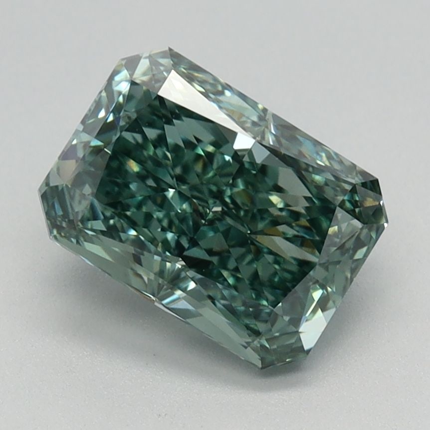 Loose Diamond - RADIANT 1.6ct Fancy Vivid Green VVS2: Loose Diamond - RADIANT 1.6ct Fancy Vivid Green VVS2 Source: This is a real non-mined Diamond that has been grown in a lab Shape: RADIANT Carats: 1.6 Color: Fancy Vivid Green Certification: IGI Video:
