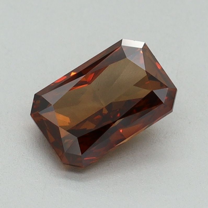 Loose Diamond - RADIANT 1.01ct Fancy Intense Orange SI1: Loose Diamond - RADIANT 1.01ct Fancy Intense Orange SI1 Source: This is a real non-mined Diamond that has been grown in a lab Shape: RADIANT Carats: 1.01 Color: Fancy Intense Orange Certification: IGI