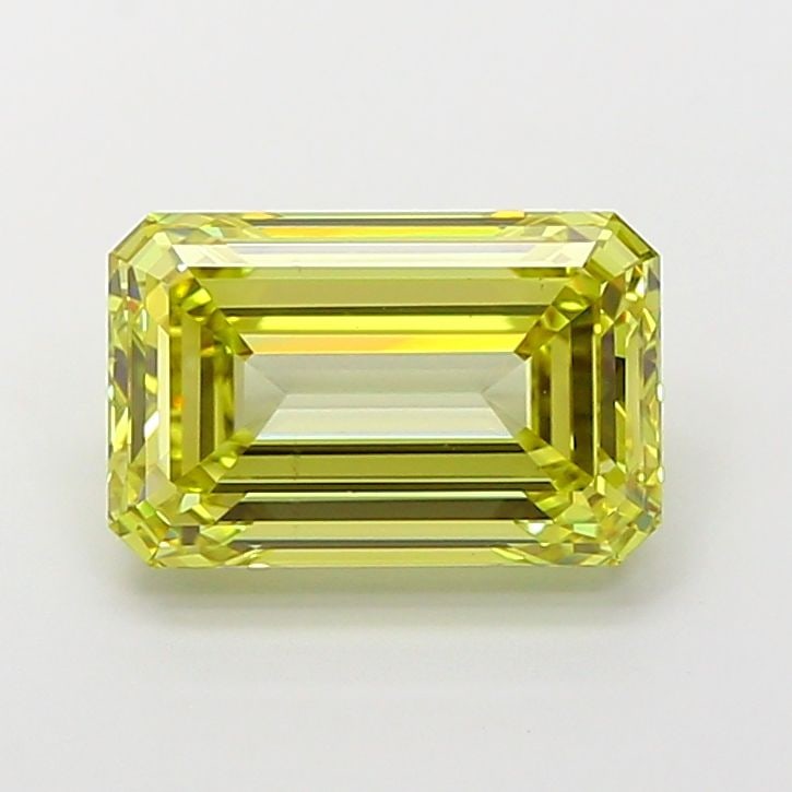 Loose Diamond - EMERALD 4.5ct Fancy Yellow VS1: Loose Diamond - EMERALD 4.5ct Fancy Yellow VS1 Source: This is a real non-mined Diamond that has been grown in a lab Shape: EMERALD Carats: 4.5 Color: Fancy Yellow Certification: IGI Video: