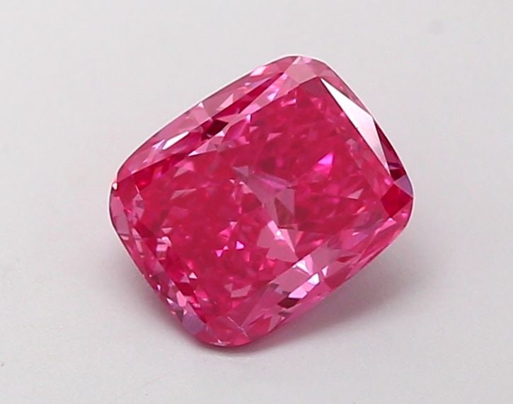 Loose Diamond - CUSHION MODIFIED 1.06ct Fancy Vivid Pink VS1: Loose Diamond - CUSHION MODIFIED 1.06ct Fancy Vivid Pink VS1 Source: This is a real non-mined Diamond that has been grown in a lab Shape: CUSHION MODIFIED Carats: 1.06 Color: Fancy Vivid Pink Certific