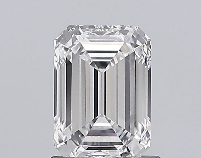 Loose Diamond - EMERALD 1.23ct E VVS1: Loose Diamond - EMERALD 1.23ct E VVS1 Source: This is a real non-mined Diamond that has been grown in a lab Shape: EMERALD Carats: 1.23 Color: E Clarity: VVS1 Certification: IGI Video: