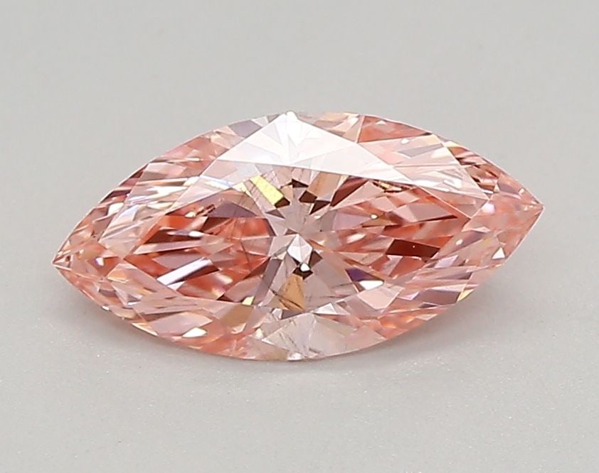 Loose Diamond - MARQUISE 0.58ct Fancy Vivid Pink SI1: Loose Diamond - MARQUISE 0.58ct Fancy Vivid Pink SI1 Source: This is a real non-mined Diamond that has been grown in a lab Shape: MARQUISE Carats: 0.58 Color: Fancy Vivid Pink Certification: IGI Video