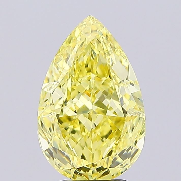 Loose Diamond - PEAR 3.18ct Fancy Intense Yellow VVS2: Loose Diamond - PEAR 3.18ct Fancy Intense Yellow VVS2 Source: This is a real non-mined Diamond that has been grown in a lab Shape: PEAR Carats: 3.18 Color: Fancy Intense Yellow Certification: IGI Vide