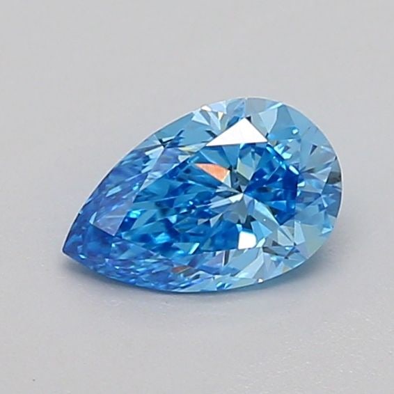 Loose Diamond - PEAR 0.5ct Fancy Vivid Blue VS1: Loose Diamond - PEAR 0.5ct Fancy Vivid Blue VS1 Source: This is a real non-mined Diamond that has been grown in a lab Shape: PEAR Carats: 0.5 Color: Fancy Vivid Blue Certification: IGI Video: