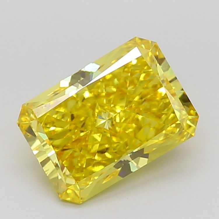 Loose Diamond - RADIANT 4.97ct Fancy Vivid Yellow VS2: Loose Diamond - RADIANT 4.97ct Fancy Vivid Yellow VS2 Source: This is a real non-mined Diamond that has been grown in a lab Shape: RADIANT Carats: 4.97 Color: Fancy Vivid Yellow Certification: IGI Vid