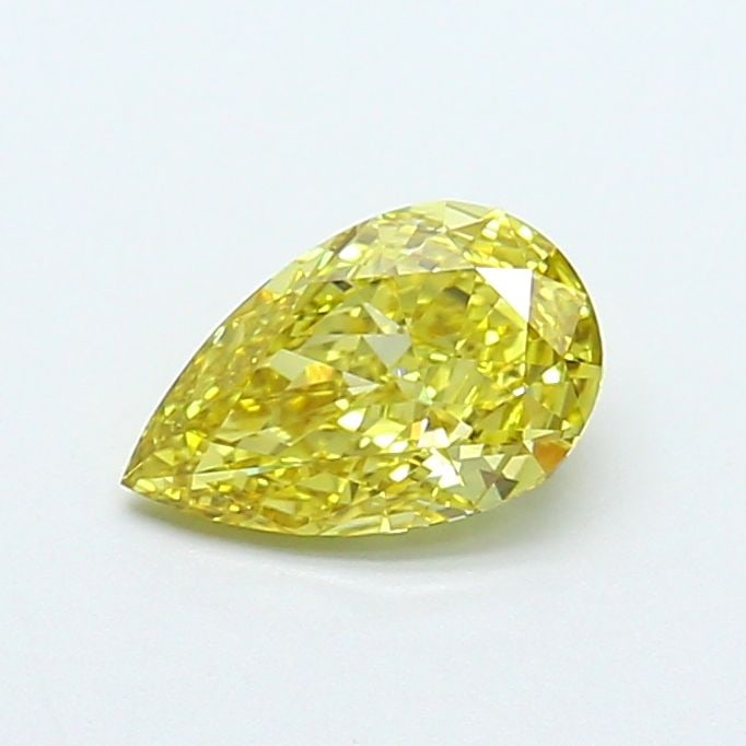 Loose Diamond - PEAR 1.05ct Fancy Intense Yellow VVS2: Loose Diamond - PEAR 1.05ct Fancy Intense Yellow VVS2 Source: This is a real non-mined Diamond that has been grown in a lab Shape: PEAR Carats: 1.05 Color: Fancy Intense Yellow Certification: IGI Vide