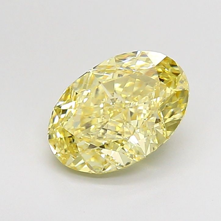 Loose Diamond - OVAL 2.1ct Fancy Intense Yellow VS1: Loose Diamond - OVAL 2.1ct Fancy Intense Yellow VS1 Source: This is a real non-mined Diamond that has been grown in a lab Shape: OVAL Carats: 2.1 Color: Fancy Intense Yellow Certification: IGI Video:
