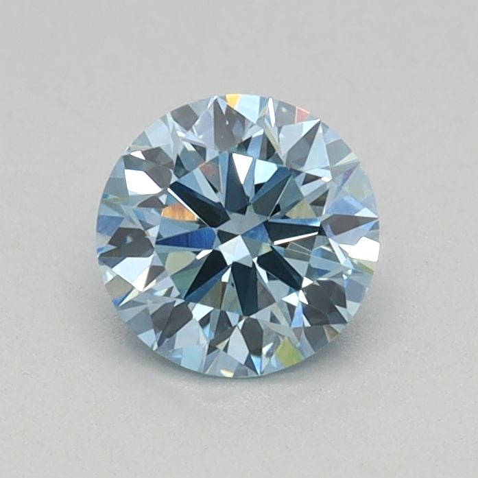 Loose Diamond - ROUND 0.43ct Fancy Vivid Blue VVS2: Loose Diamond - ROUND 0.43ct Fancy Vivid Blue VVS2 Source: This is a real non-mined Diamond that has been grown in a lab Shape: ROUND Carats: 0.43 Color: Fancy Vivid Blue Certification: IGI Video: