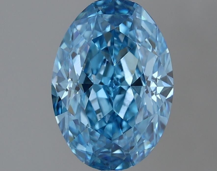 Loose Diamond - OVAL 1.4ct Fancy Vivid Blue VS1: Loose Diamond - OVAL 1.4ct Fancy Vivid Blue VS1 Source: This is a real non-mined Diamond that has been grown in a lab Shape: OVAL Carats: 1.4 Color: Fancy Vivid Blue Certification: IGI Video: