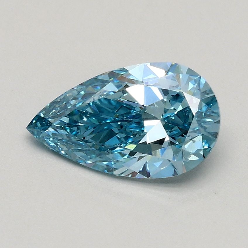 Loose Diamond - PEAR 0.7ct Fancy Intense Blue VS2: Loose Diamond - PEAR 0.7ct Fancy Intense Blue VS2 Source: This is a real non-mined Diamond that has been grown in a lab Shape: PEAR Carats: 0.7 Color: Fancy Intense Blue Certification: IGI Video: