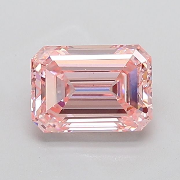 Loose Diamond - EMERALD 2.51ct Fancy Intense Pink VS1: Loose Diamond - EMERALD 2.51ct Fancy Intense Pink VS1 Source: This is a real non-mined Diamond that has been grown in a lab Shape: EMERALD Carats: 2.51 Color: Fancy Intense Pink Certification: IGI PLE