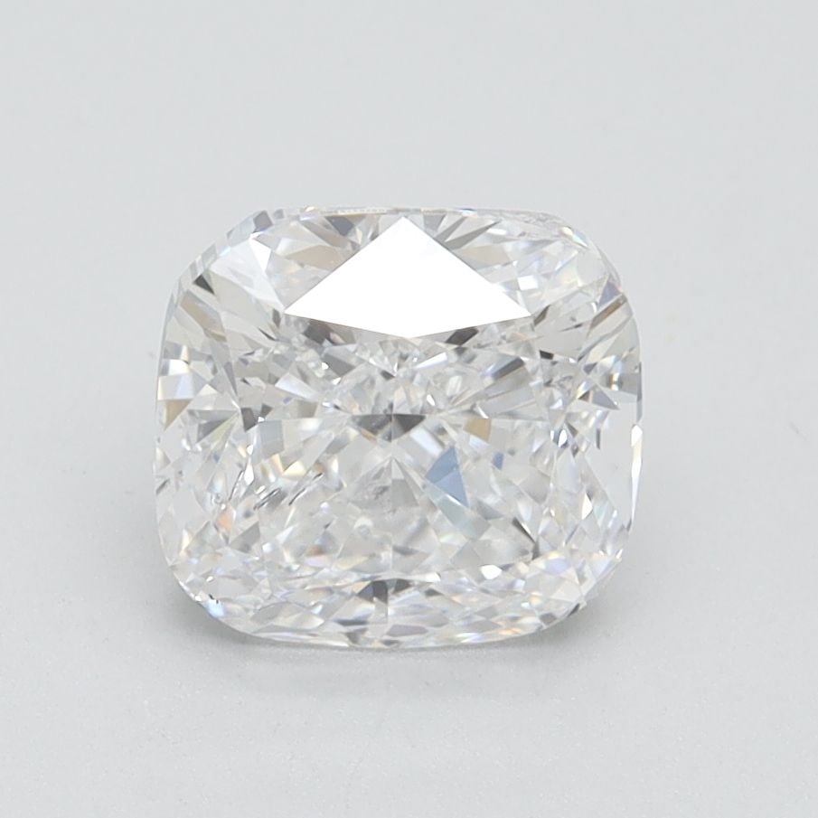 Loose Diamond - CUSHION BRILLIANT 2.02ct D SI2: Loose Diamond - CUSHION BRILLIANT 2.02ct D SI2 Source: This is a real non-mined Diamond that has been grown in a lab Shape: CUSHION BRILLIANT Carats: 2.02 Color: D Clarity: SI2 Certification: IGI Vide