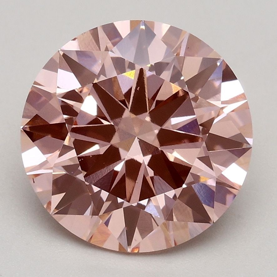 Loose Diamond - ROUND 2.51ct Fancy Intense Pink VS2: Loose Diamond - ROUND 2.51ct Fancy Intense Pink VS2 Source: This is a real non-mined Diamond that has been grown in a lab Shape: ROUND Carats: 2.51 Color: Fancy Intense Pink Certification: IGI Video: