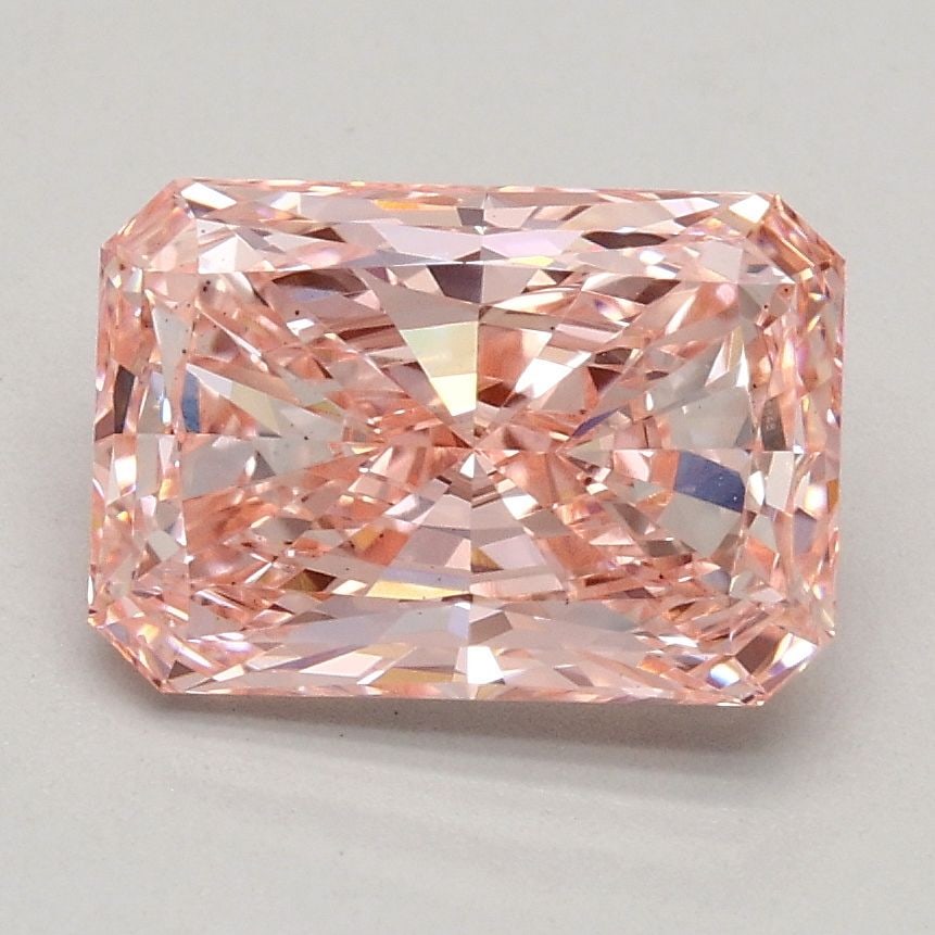 Loose Diamond - RADIANT 1.59ct Fancy Intense Pink VS1: Loose Diamond - RADIANT 1.59ct Fancy Intense Pink VS1 Source: This is a real non-mined Diamond that has been grown in a lab Shape: RADIANT Carats: 1.59 Color: Fancy Intense Pink Certification: IGI Vid