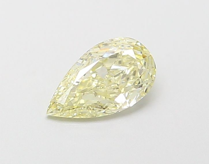 Loose Diamond - PEAR 0.37ct Fancy Light Yellow VS2: Loose Diamond - PEAR 0.37ct Fancy Light Yellow VS2 Source: This is a real non-mined Diamond that has been grown in a lab Shape: PEAR Carats: 0.37 Color: Fancy Light Yellow Certification: IGI Video: